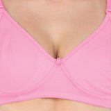 FEMULA Archie a Low Impact Non-Padded, Non-Wired, Demi Coverage, Moulded Cups, Fine Quality Hosiery Cotton Bra