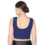 ANJALI All Weather Sleeveless Cotton Blouse ( Blue Colour )