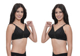 FEMULA Wide Strap Crossbust Non Padded, Full Coverage, Regular Wear Cotton Bra