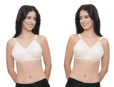 FEMULA Wide Strap Crossbust Non Padded, Full Coverage, Regular Wear Cotton Bra