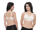 FEMULA Wide Strap Crossbust Non Padded, Full Coverage, Regular Wear Cotton Bra