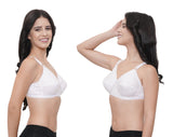 FEMULA Wide Strap Crossbust Non Padded, Full Coverage, Regular Wear Cotton Bra