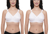 FEMULA Wide Strap Crossbust Non Padded, Full Coverage, Regular Wear Cotton Bra