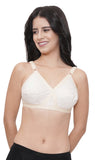 FEMULA Wide Strap Crossbust Non Padded, Full Coverage, Regular Wear Cotton Bra