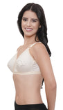 FEMULA Wide Strap Crossbust Non Padded, Full Coverage, Regular Wear Cotton Bra