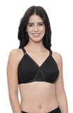 FEMULA Wide Strap Crossbust Non Padded, Full Coverage, Regular Wear Cotton Bra