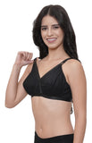 FEMULA Wide Strap Crossbust Non Padded, Full Coverage, Regular Wear Cotton Bra