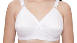 FEMULA Wide Strap Crossbust Non Padded, Full Coverage, Regular Wear Cotton Bra