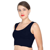 ANJALI All Weather Sleeveless Cotton Blouse ( Dark Nevy Colour )