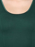 ANJALI All Weather Half Sleeves Cotton Blouse ( Dark Green Colour )