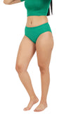 FEMULA Full Hipster Cotton Stretch Mid Waist Full Coverage Panties for Girls and Women (Parrot Green)