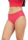 FEMULA Full Hipster Cotton Stretch Mid Waist Full Coverage Panties for Girls and Women (Gajari / Peach)