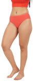 FEMULA Full Hipster Cotton Stretch Mid Waist Full Coverage Panties for Girls and Women (Orange / Kesari)