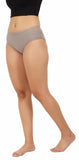 FEMULA Full Hipster Cotton Stretch Mid Waist Full Coverage Panties for Girls and Women (Mouse Grey)