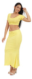 FEMULA Mermaid, Fishcut, Flared Strechcotton Saree Shapewear Petticoat for Women, Lycra Petticoat, Skirts Shapewear Dress for Saree (Lemon Yellow)