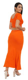 FEMULA Mermaid, Fishcut, Flared Strechcotton Saree Shapewear Petticoat for Women, Lycra Petticoat, Skirts Shapewear Dress for Saree (Orange / KESARI)