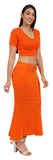 FEMULA Mermaid, Fishcut, Flared Strechcotton Saree Shapewear Petticoat for Women, Lycra Petticoat, Skirts Shapewear Dress for Saree (Orange / KESARI)