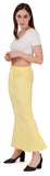 FEMULA Fishcut, Mermaid, Flared Strechcotton Saree Shapewear Petticoat for Women, Lycra Petticoat, Skirts Shapewear Dress for Saree (Extra Light Yellow)