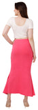 FEMULA Fishcut, Mermaid, Flared Strechcotton Saree Shapewear Petticoat for Women, Lycra Petticoat, Skirts Shapewear Dress for Saree (Dark Pink)