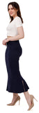 FEMULA Fishcut, Mermaid, Flared Strechcotton Saree Shapewear Petticoat for Women, Lycra Petticoat, Skirts Shapewear Dress for Saree (Navy Blue)