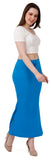 FEMULA Fishcut, Mermaid, Flared Strechcotton Saree Shapewear Petticoat for Women, Lycra Petticoat, Skirts Shapewear Dress for Saree (Dark Ferozi / Dark Sky Blue)