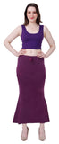 FEMULA Fishcut, Mermaid, Flared Strechcotton Saree Shapewear Petticoat for Women, Lycra Petticoat, Skirts Shapewear Dress for Saree (Light Wine)