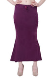 FEMULA Fishcut, Mermaid, Flared Strechcotton Saree Shapewear Petticoat for Women, Lycra Petticoat, Skirts Shapewear Dress for Saree (Light Wine)
