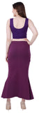 FEMULA Fishcut, Mermaid, Flared Strechcotton Saree Shapewear Petticoat for Women, Lycra Petticoat, Skirts Shapewear Dress for Saree (Light Wine)