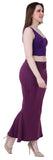FEMULA Fishcut, Mermaid, Flared Strechcotton Saree Shapewear Petticoat for Women, Lycra Petticoat, Skirts Shapewear Dress for Saree (Light Wine)