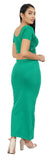 FEMULA Lycra Blend Cotton Saree Shapewear Petticoat for Women and Girls, Skirts Shapewear Dress for Saree ( Green Colour )