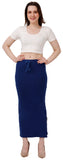 FEMULA Lycra Blend Cotton Saree Shapewear Petticoat for Women and Girls, Skirts Shapewear Dress for Saree ( Ink Blue Colour)