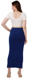 FEMULA Lycra Blend Cotton Saree Shapewear Petticoat for Women and Girls, Skirts Shapewear Dress for Saree ( Ink Blue Colour)