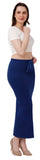 FEMULA Lycra Blend Cotton Saree Shapewear Petticoat for Women and Girls, Skirts Shapewear Dress for Saree ( Ink Blue Colour)