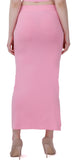 FEMULA Lycra Blend Cotton Saree Shapewear Petticoat for Women and Girls, Skirts Shapewear Dress for Saree (Baby Pink Colour)