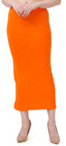 FEMULA Lycra Blend Cotton Saree Shapewear Petticoat for Women and Girls, Skirts Shapewear Dress for Saree (Light Orange Colour)