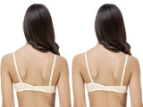 FEMULA Monika T-Shirt Lightly Padded Bra for Women & Girls ( Pack of 2Pcs, Ivory Colour )