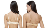 FEMULA Monika T-Shirt Lightly Padded Bra for Women & Girls ( Pack of 2Pcs, 1 Each of  Ivory & Skin Colour )