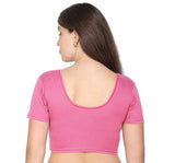 ANJALI All Weather Half Sleeves Cotton Blouse ( Fuschia Pink Colour )