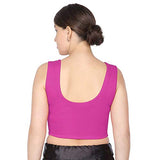 ANJALI All Weather Sleeveless Cotton Blouse ( Fuschia Pink Colour )