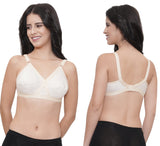 FEMULA Wide Strap Crossbust Non Padded, Full Coverage, Regular Wear Cotton Bra