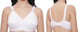 FEMULA Wide Strap Crossbust Non Padded, Full Coverage, Regular Wear Cotton Bra
