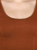 ANJALI All Weather Half Sleeves Cotton Blouse ( Light Brown Colour )