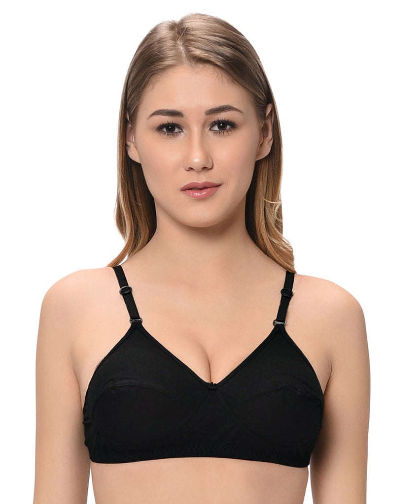 (Pack Of 1) Non-Padded And Non-Wired Bra For Women & Girls