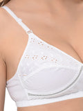 FEMULA Mamta Women/Girls Full Coverage Non Padded Wire Free Regular Cotton Bra ( Pack of 1 ) White