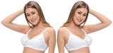 FEMULA Mamta Women/Girls Full Coverage Non Padded Wire Free Regular Cotton Bra ( Pack of 2Pcs ) White