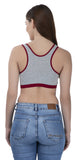 FEMULA Mary Cotton Lycra Blend Grey Sports Vest Bra for Girls & Women