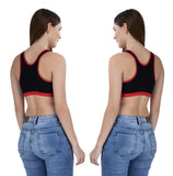 FEMULA MITHALI Stretch Cotton Sports Vest Gym Bra for Girls & Women 2Pc Combo Pack