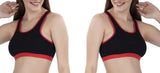 FEMULA MITHALI Stretch Cotton Sports Vest Gym Bra for Girls & Women 2Pc Combo Pack