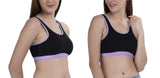 FEMULA MITHALI Stretch Cotton Sports Vest Gym Bra for Girls & Women 2Pc Combo Pack