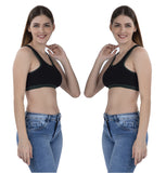 FEMULA MITHALI Stretch Cotton Sports Vest Gym Bra for Girls & Women 2Pc Combo Pack